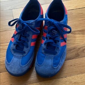 Adidas Blue and Red Athletic Shoes size 7